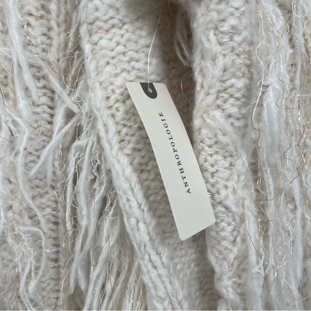 Anthropologie Cream V-Neck Sweater - Picture 10 of 14